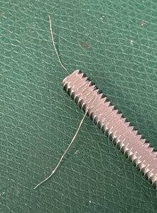 Wrap wire 5 times around the bolt