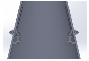 Nose Cone With Two Sample Hatches Closed